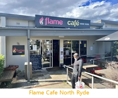 Find the List 12 budget-friendly restaurants near you in North Ryde NSW: 1.Flame Cafe North Ryde, 2.Hong Kong Cafe Macquarie, 3.Riverviews bar and dining, 4.North Ryde RSL, 5.Cicada Bar Bistro, 6.PappaRich Macquarie, 7.The Dining & Co North Ryde, 8.The Missing Piece Macquarie Centre, 9.Kyoto Emporium, 10.Distrikt Press Cafe, 11.Noble Terrace Chinese restaurant, 12.Bistro Sydney, 