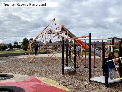 2 review location for tourist in Cranbourne West, VIC Australia: 1. Trueman Reserve Playground,2. Tree Grille by Melinda Schawel,